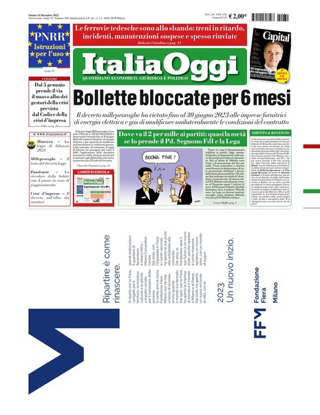 Italia oggi : quotidiano di economia finanza e politica